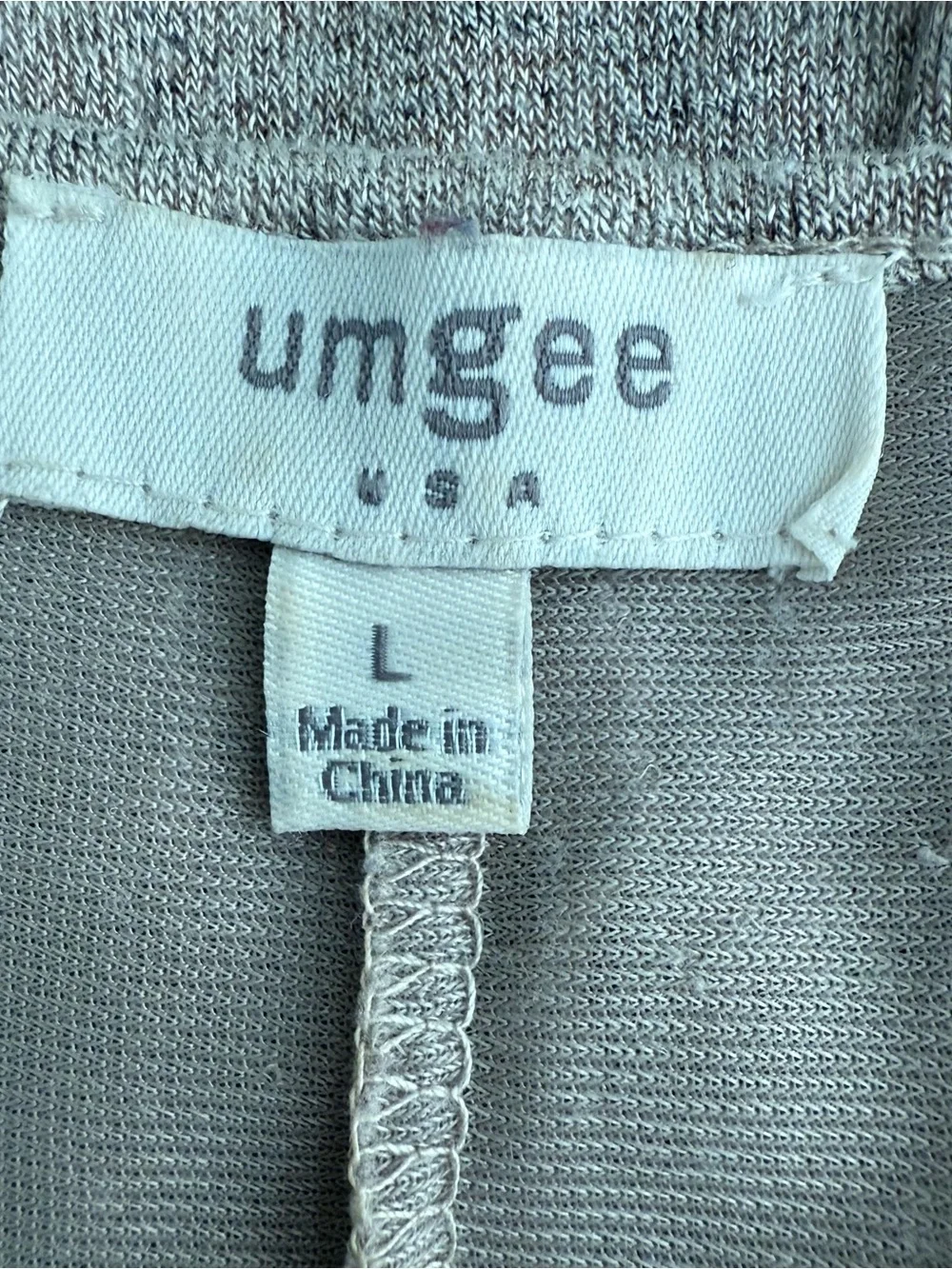 Umgee Taupe Knit Sleeveless Tunic with Lace Hem - Picture 3 of 7